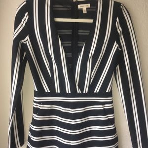 Black & white Stripped Romper from Urban Oufitters